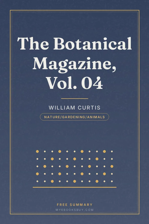 Cover of The Botanical Magazine, Vol. 04