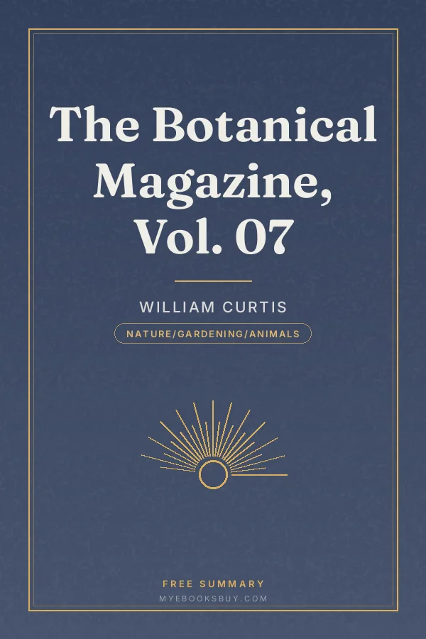 Cover of The Botanical Magazine, Vol. 07