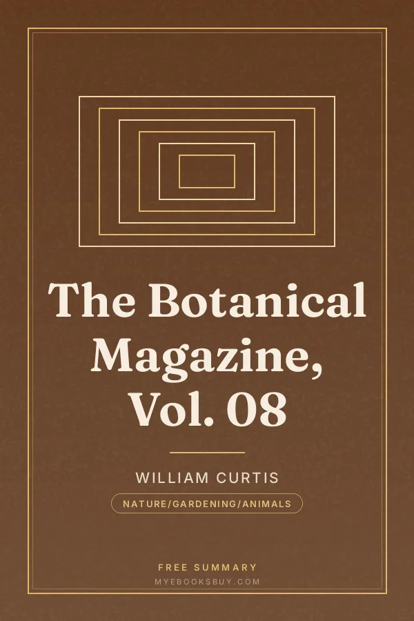 Cover of The Botanical Magazine, Vol. 08