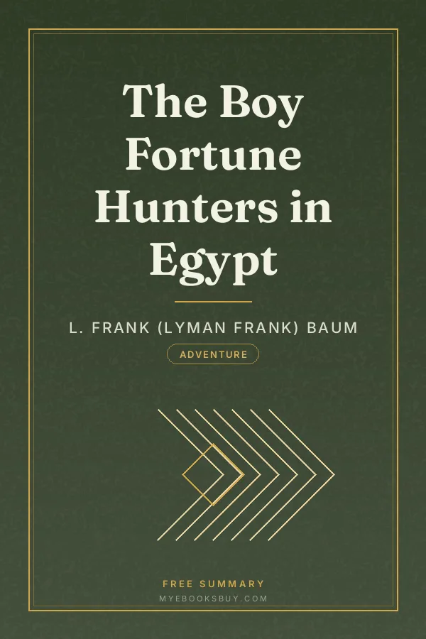Cover of The Boy Fortune Hunters in Egypt