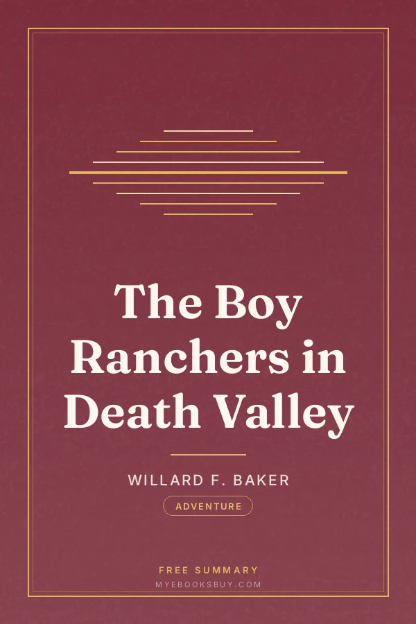 Cover of The Boy Ranchers in Death Valley