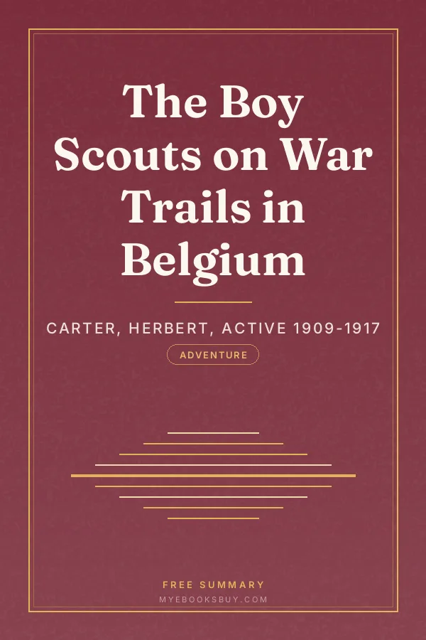 Cover of The Boy Scouts on War Trails in Belgium