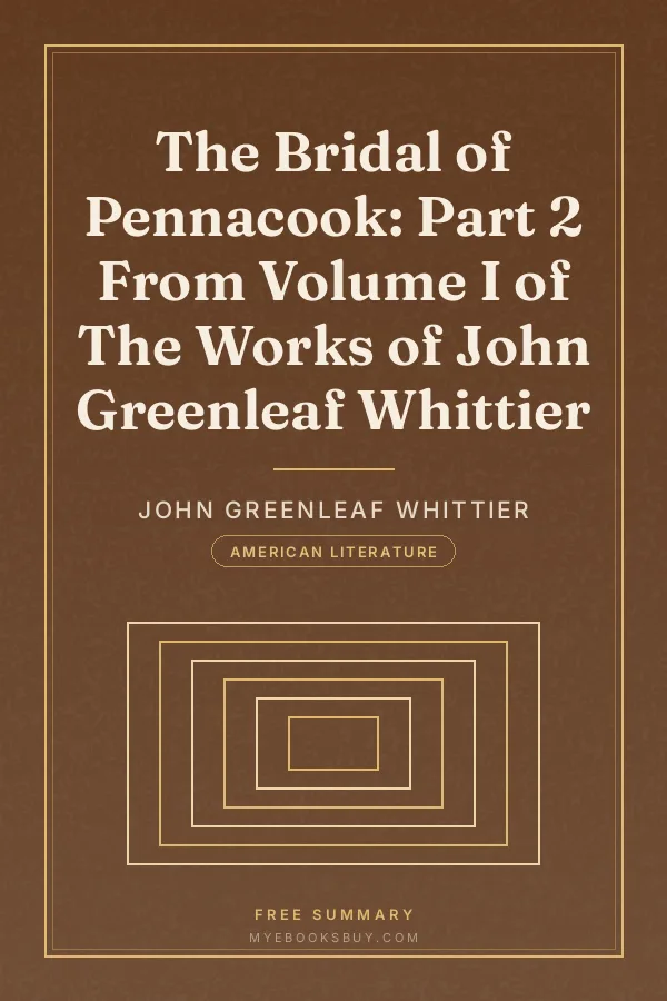 Cover of The Bridal of Pennacook: Part 2 From Volume I of The Works of John Greenleaf Whittier