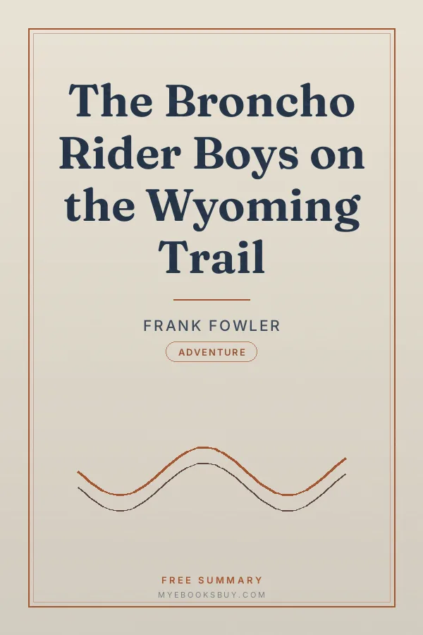 Cover of The Broncho Rider Boys on the Wyoming Trail