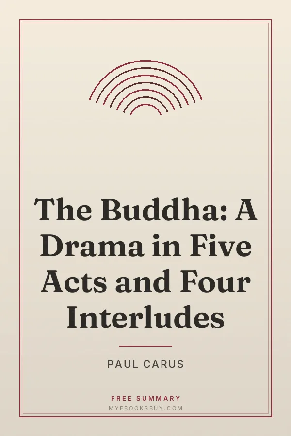 Cover of The Buddha: A Drama in Five Acts and Four Interludes