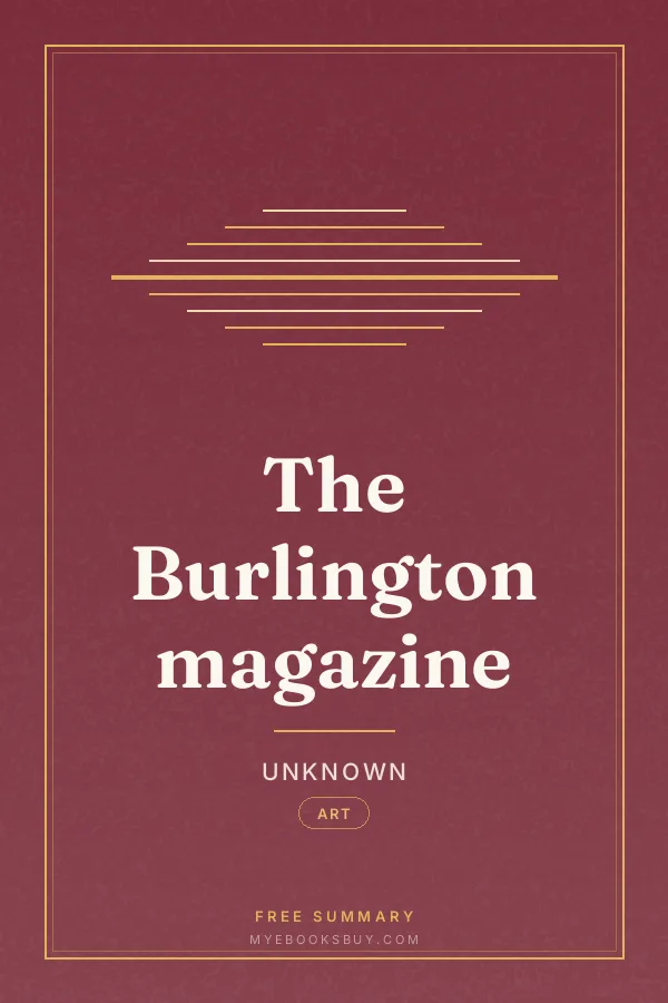 Cover of The Burlington magazine