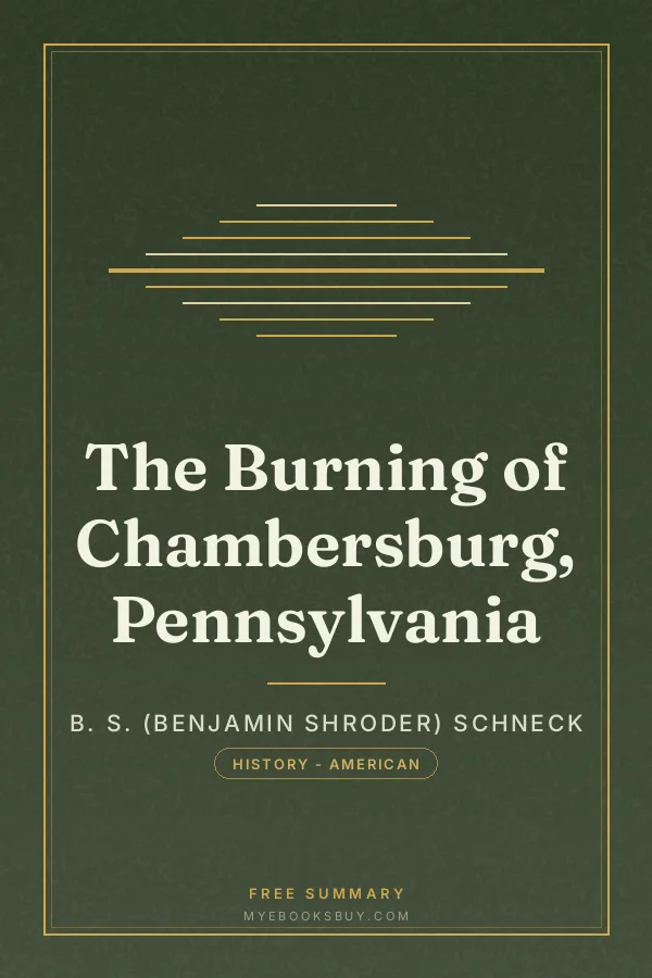 Cover of The Burning of Chambersburg, Pennsylvania