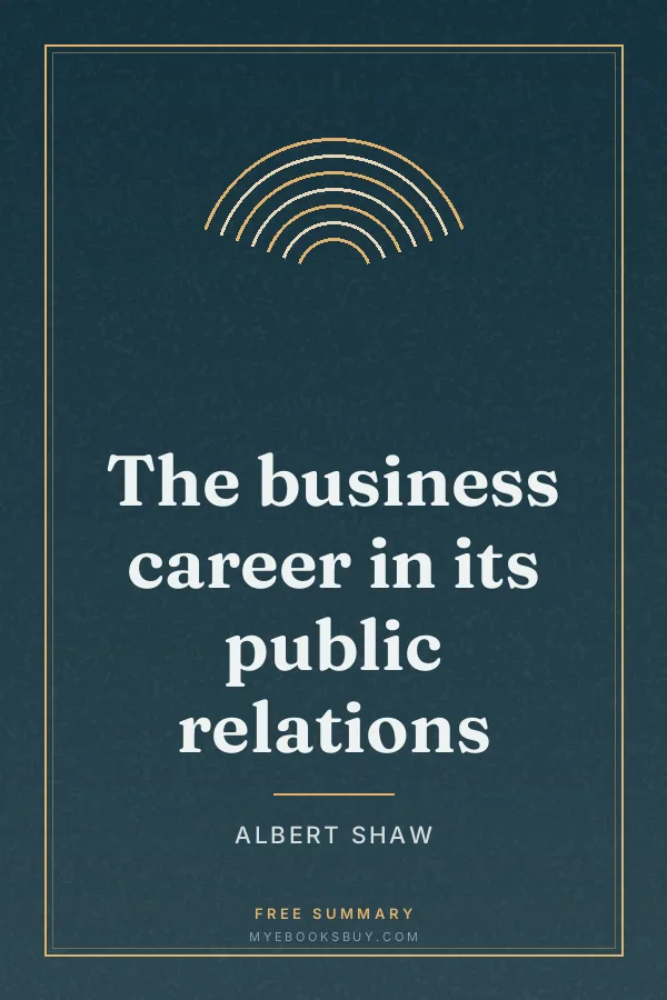 Cover of The business career in its public relations