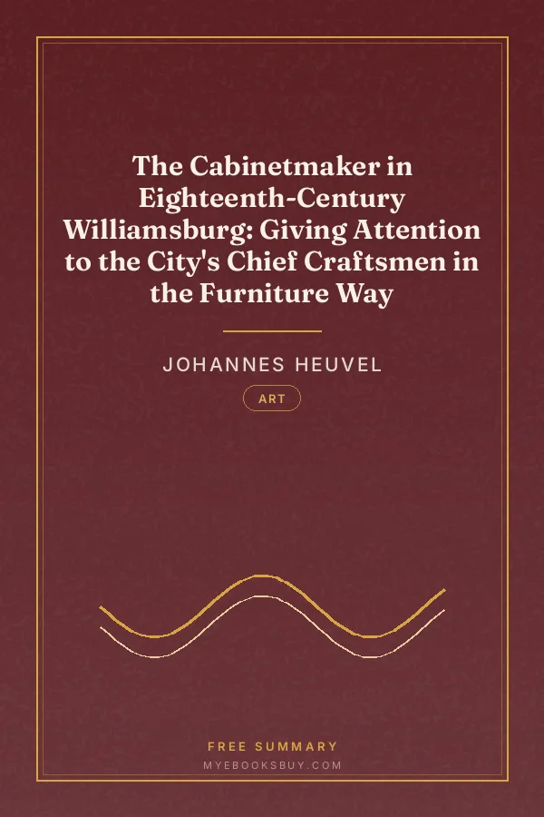 Cover of The Cabinetmaker in Eighteenth-Century Williamsburg: Giving Attention to the City's Chief Craftsmen in the Furniture Way