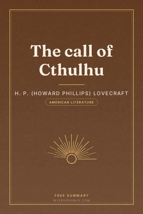 Cover of The call of Cthulhu
