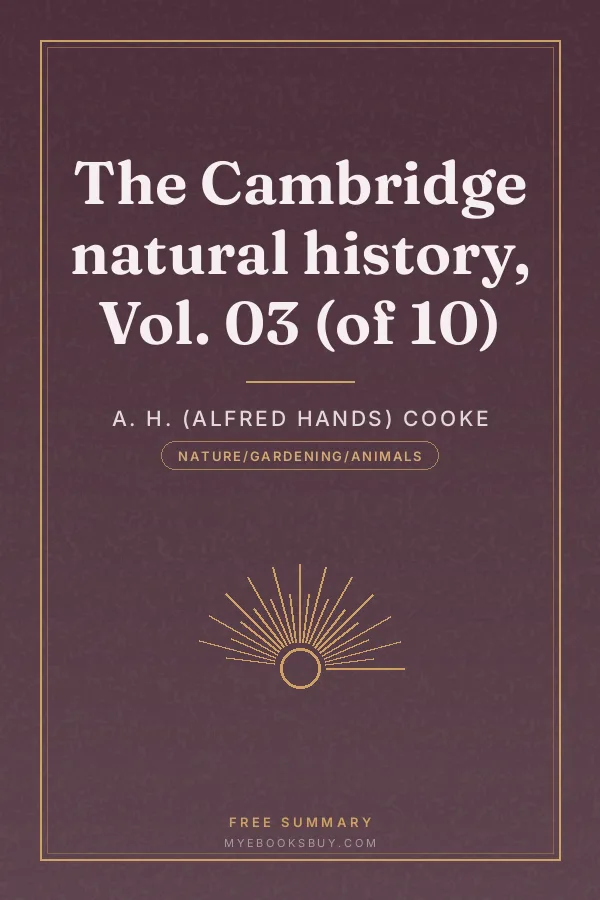 Cover of The Cambridge natural history, Vol. 03 (of 10)