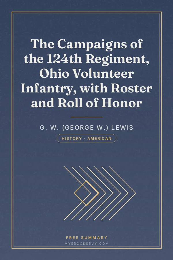 Cover of The Campaigns of the 124th Regiment, Ohio Volunteer Infantry, with Roster and Roll of Honor