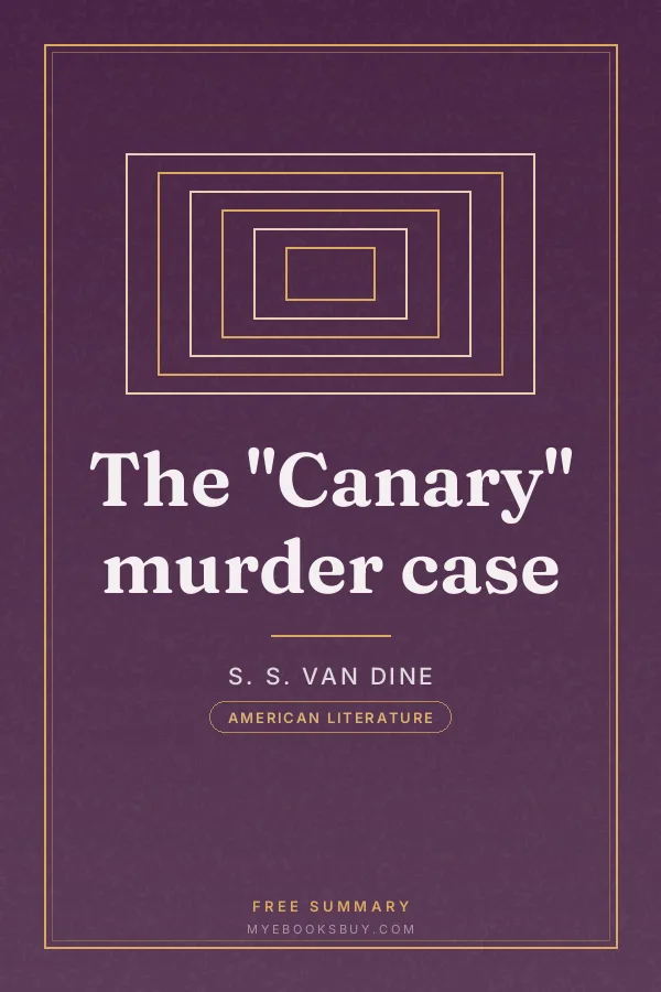 Cover of The "Canary" murder case