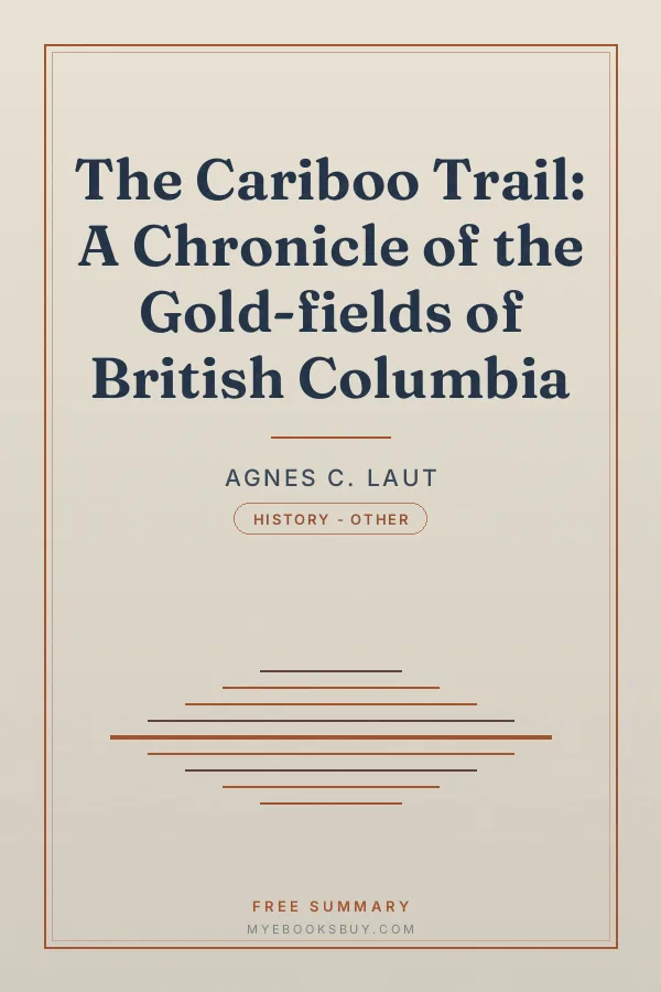 Cover of The Cariboo Trail: A Chronicle of the Gold-fields of British Columbia