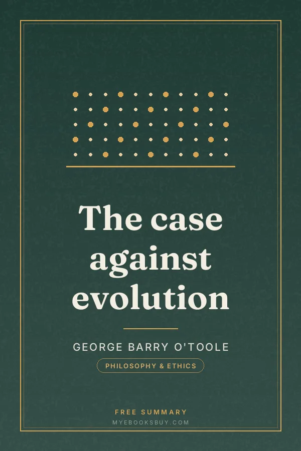 Cover of The case against evolution