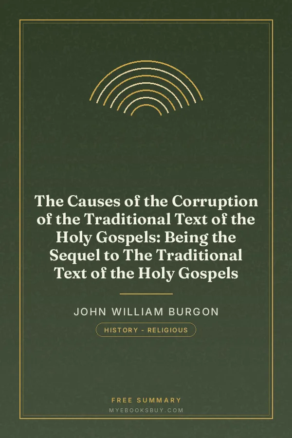 Cover of The Causes of the Corruption of the Traditional Text of the Holy Gospels: Being the Sequel to The Traditional Text of the Holy Gospels