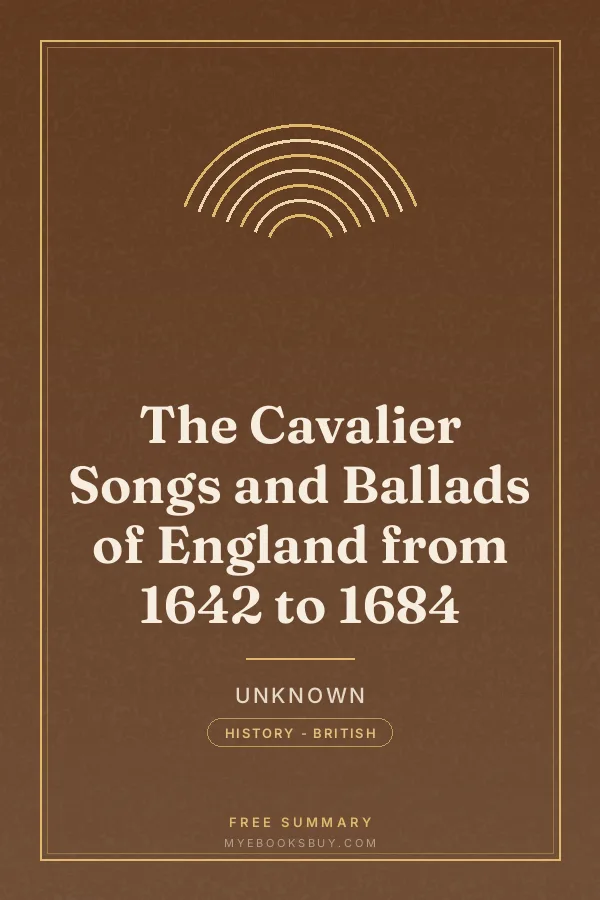 Cover of The Cavalier Songs and Ballads of England from 1642 to 1684