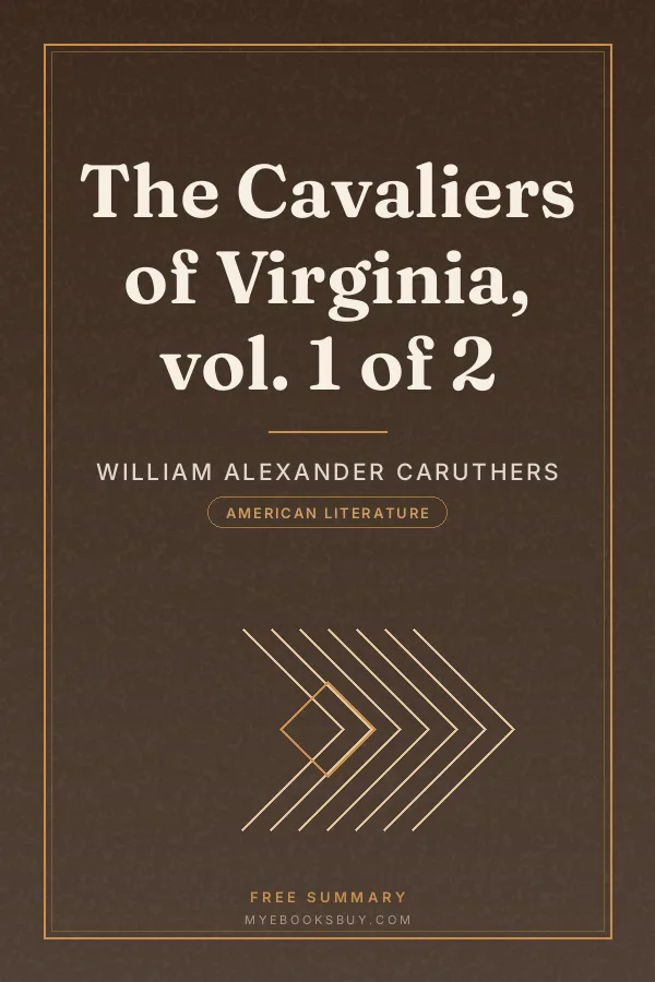 Cover of The Cavaliers of Virginia, vol. 1 of 2