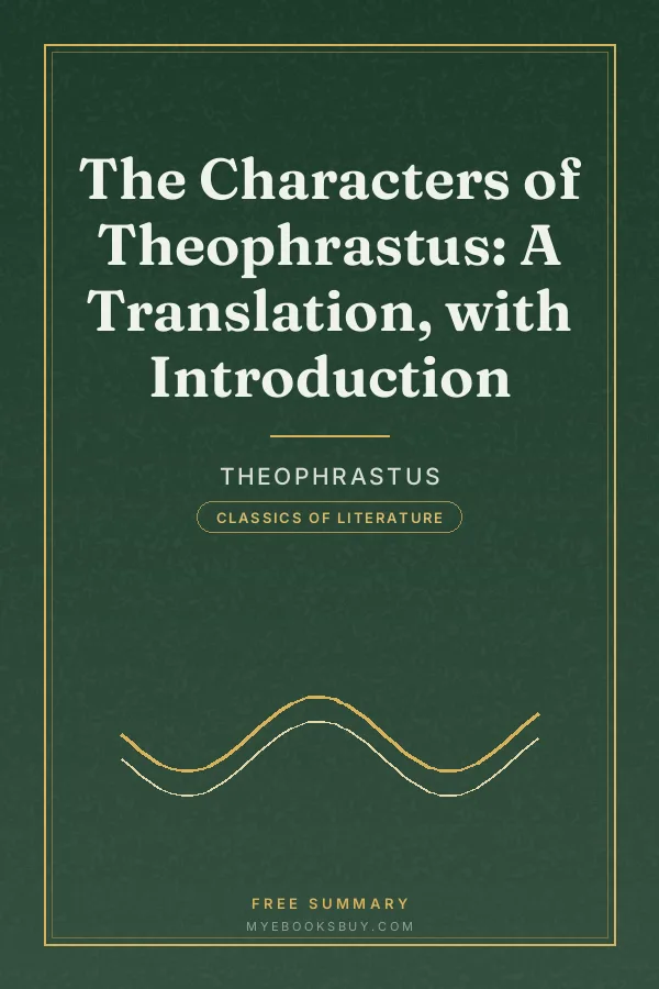 Cover of The Characters of Theophrastus: A Translation, with Introduction