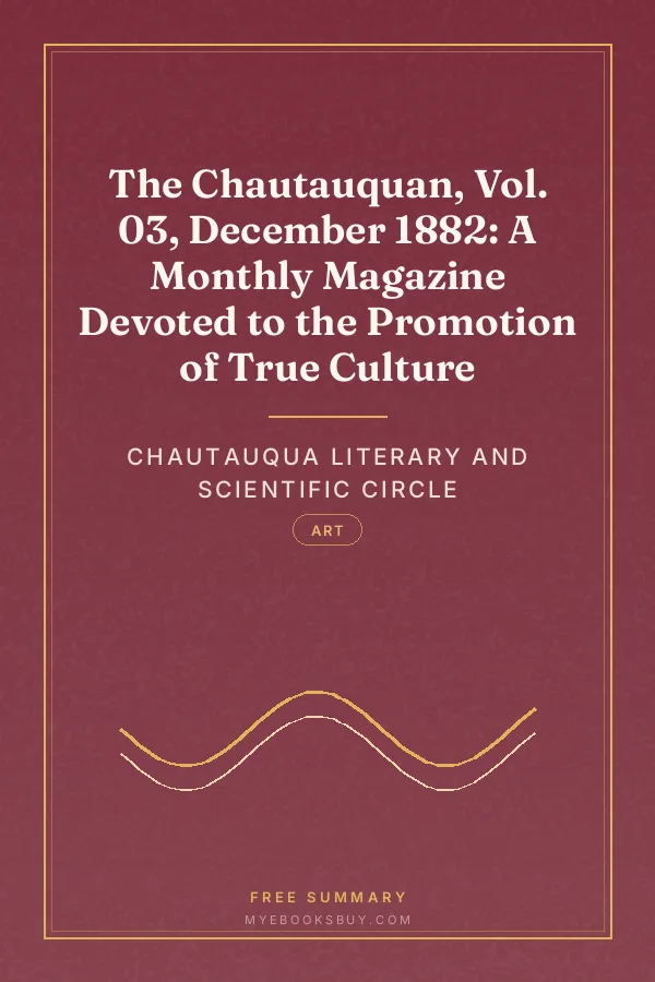 Cover of The Chautauquan, Vol. 03, December 1882: A Monthly Magazine Devoted to the Promotion of True Culture
