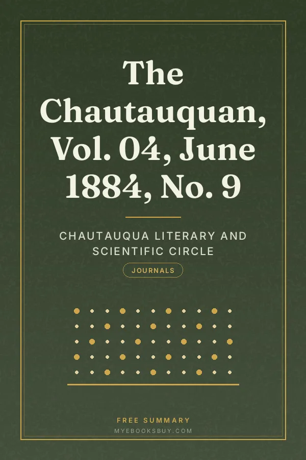 Cover of The Chautauquan, Vol. 04, June 1884, No. 9