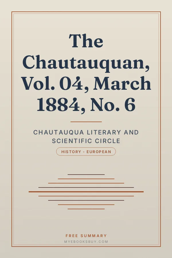 Cover of The Chautauquan, Vol. 04, March 1884, No. 6