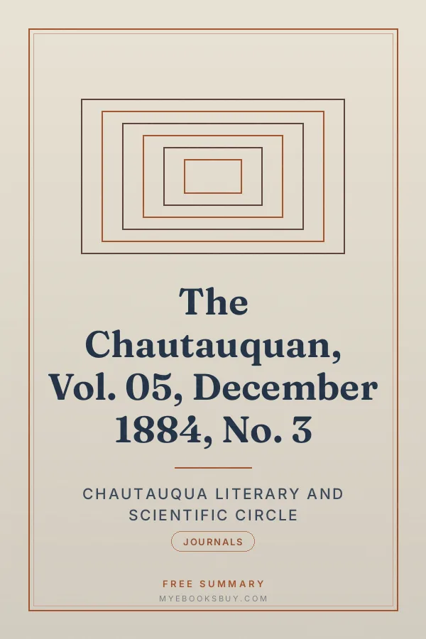 Cover of The Chautauquan, Vol. 05, December 1884, No. 3