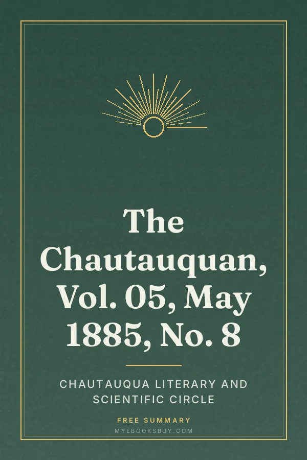 Cover of The Chautauquan, Vol. 05, May 1885, No. 8