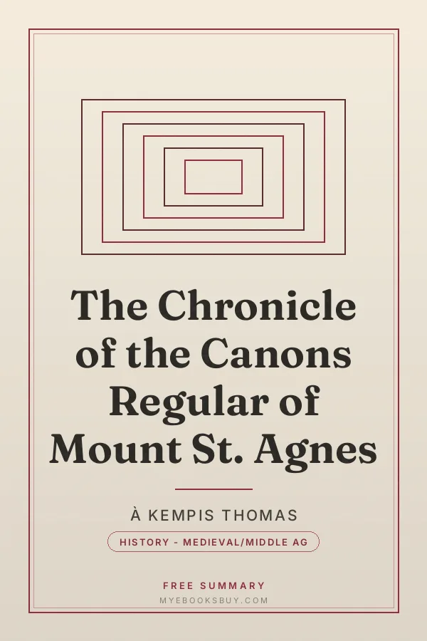 Cover of The Chronicle of the Canons Regular of Mount St. Agnes