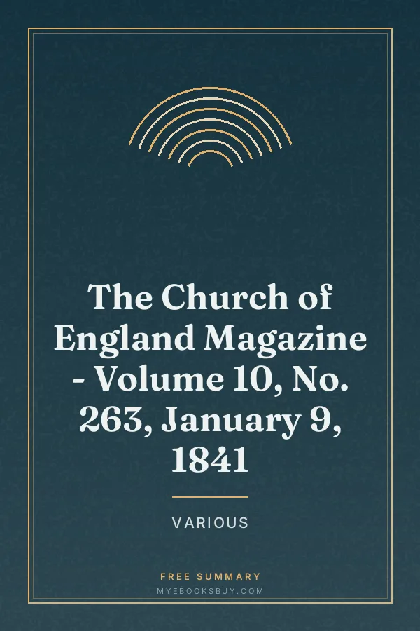 Cover of The Church of England Magazine - Volume 10, No. 263, January 9, 1841