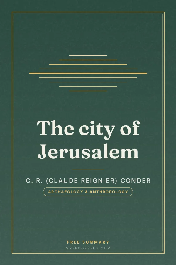 Cover of The city of Jerusalem