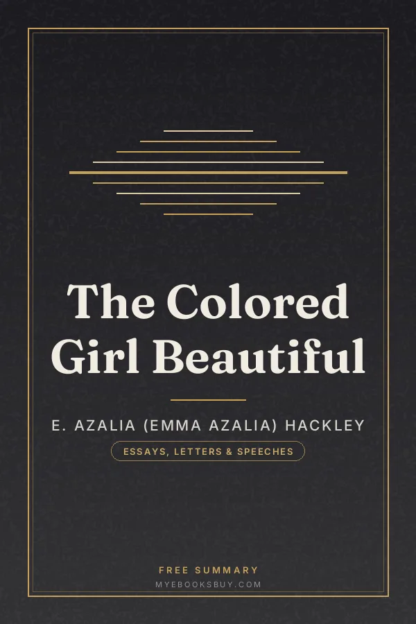Cover of The Colored Girl Beautiful