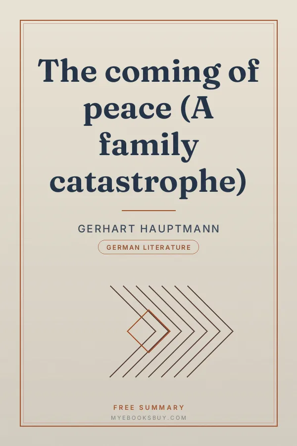 Cover of The coming of peace (A family catastrophe)