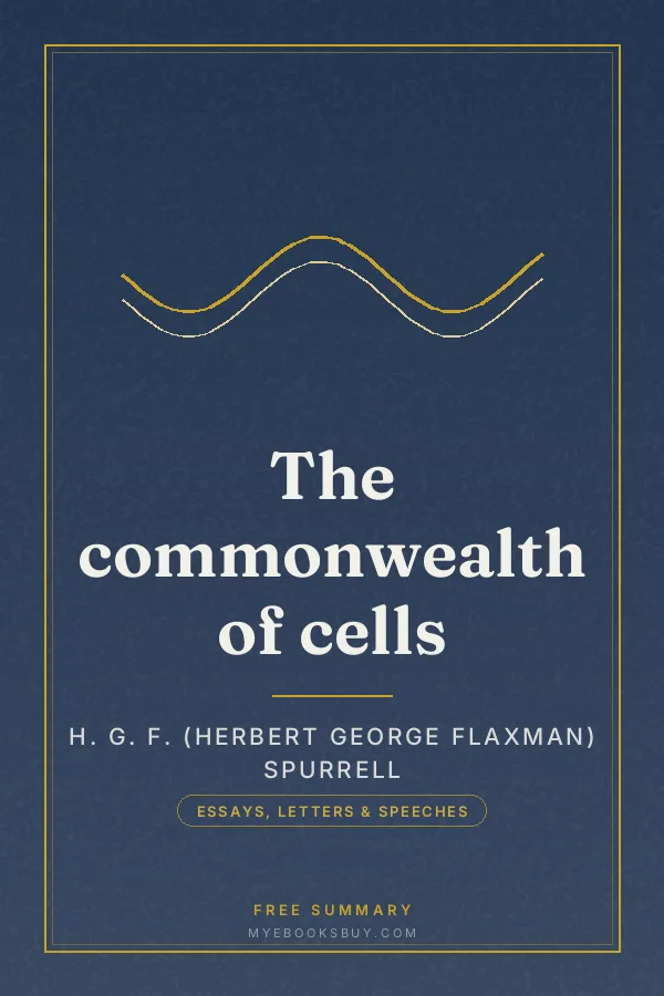 Cover of The commonwealth of cells