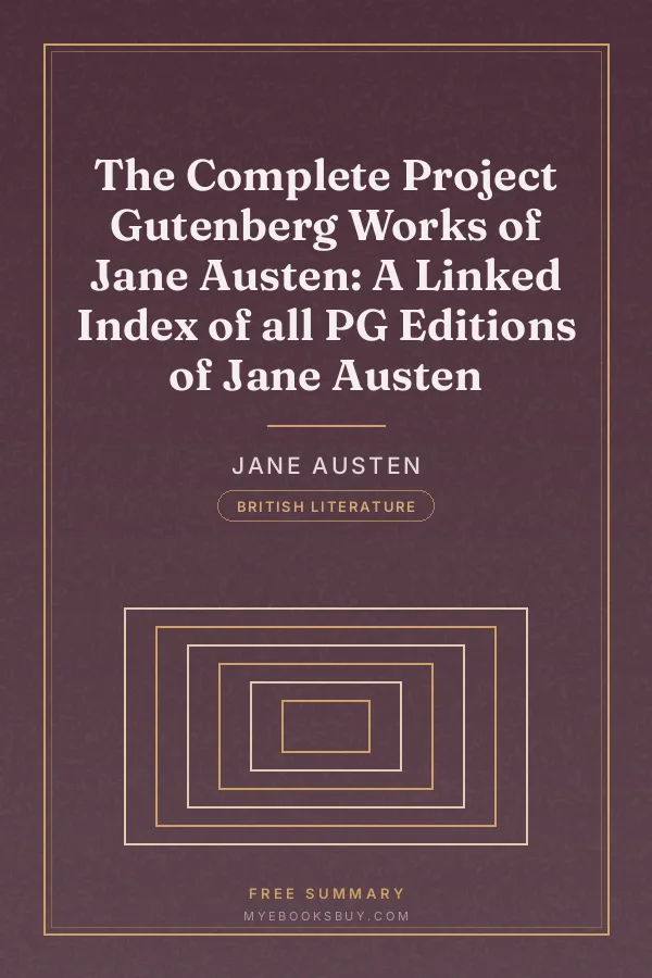 Cover of The Complete Project Gutenberg Works of Jane Austen: A Linked Index of all PG Editions of Jane Austen