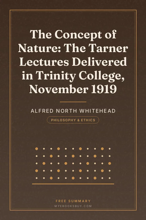 Cover of The Concept of Nature: The Tarner Lectures Delivered in Trinity College, November 1919