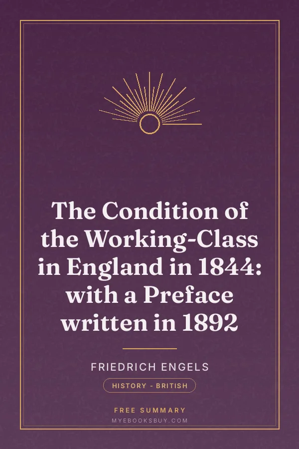 Cover of The Condition of the Working-Class in England in 1844: with a Preface written in 1892