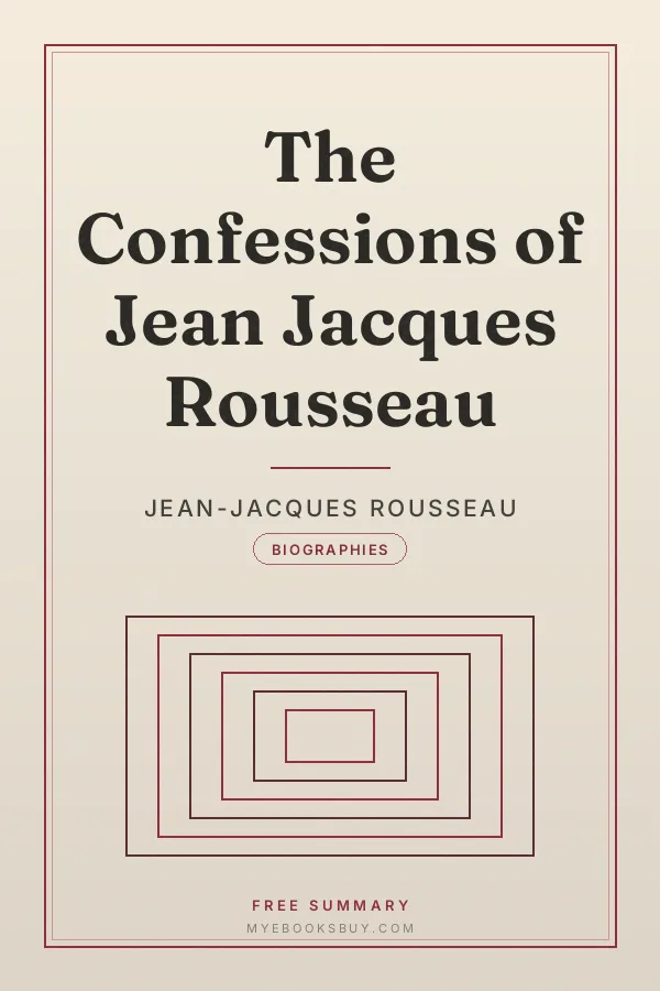Cover of The Confessions of Jean Jacques Rousseau