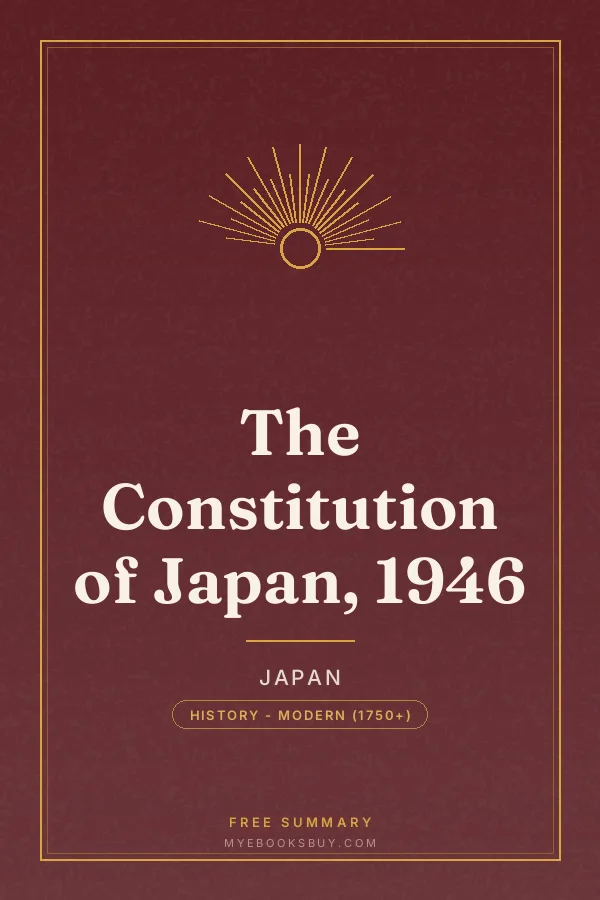Cover of The Constitution of Japan, 1946