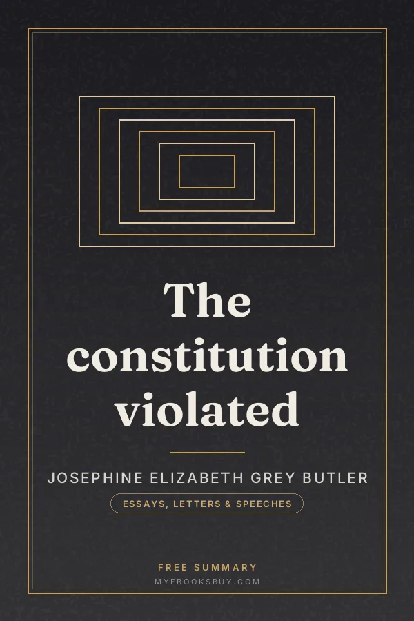Cover of The constitution violated