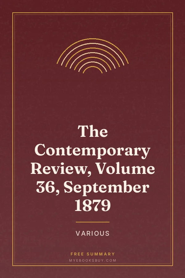 Cover of The Contemporary Review, Volume 36, September 1879