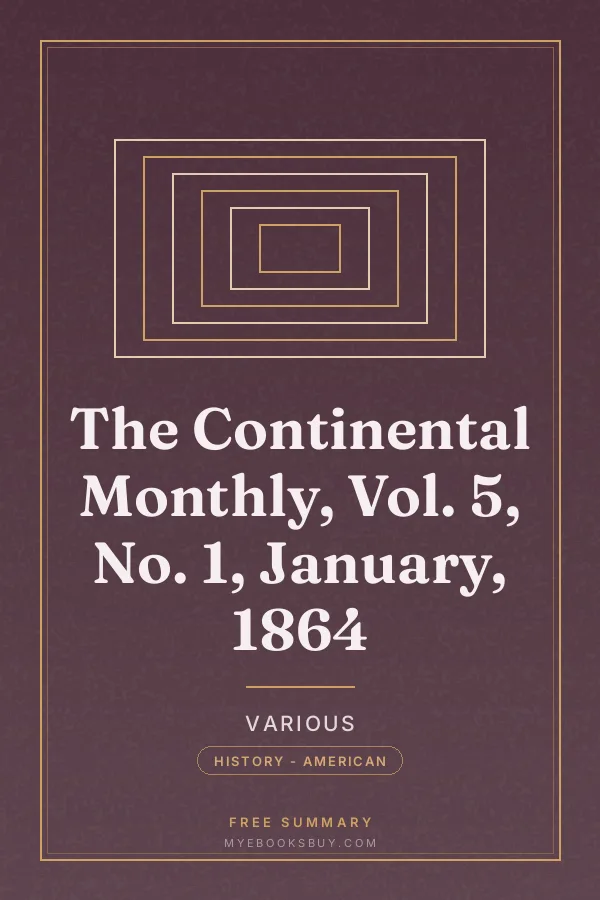 Cover of The Continental Monthly, Vol. 5, No. 1, January, 1864