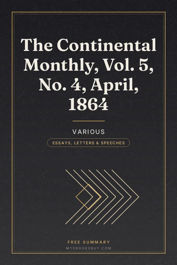 Cover of The Continental Monthly, Vol. 5, No. 4, April, 1864