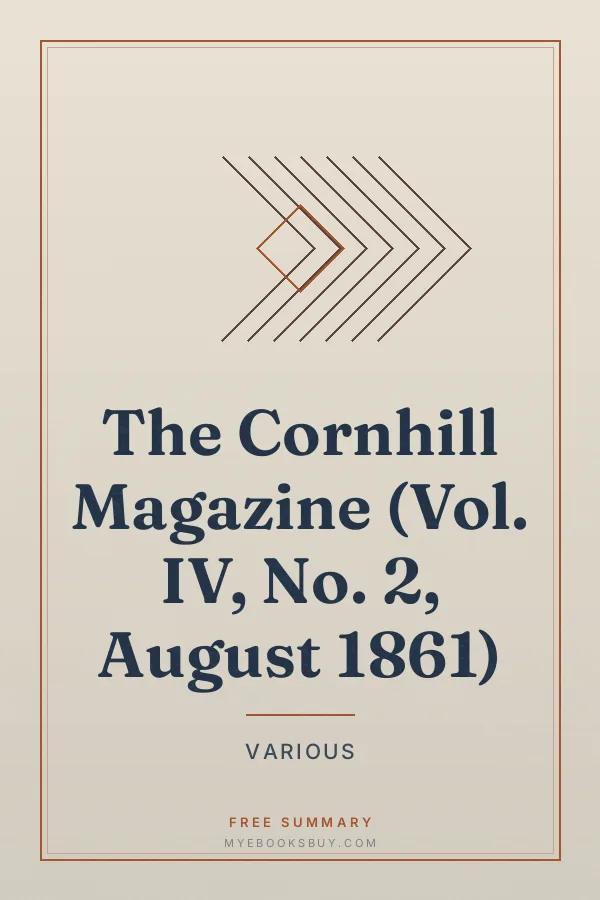 Cover of The Cornhill Magazine (Vol. IV, No. 2, August 1861)
