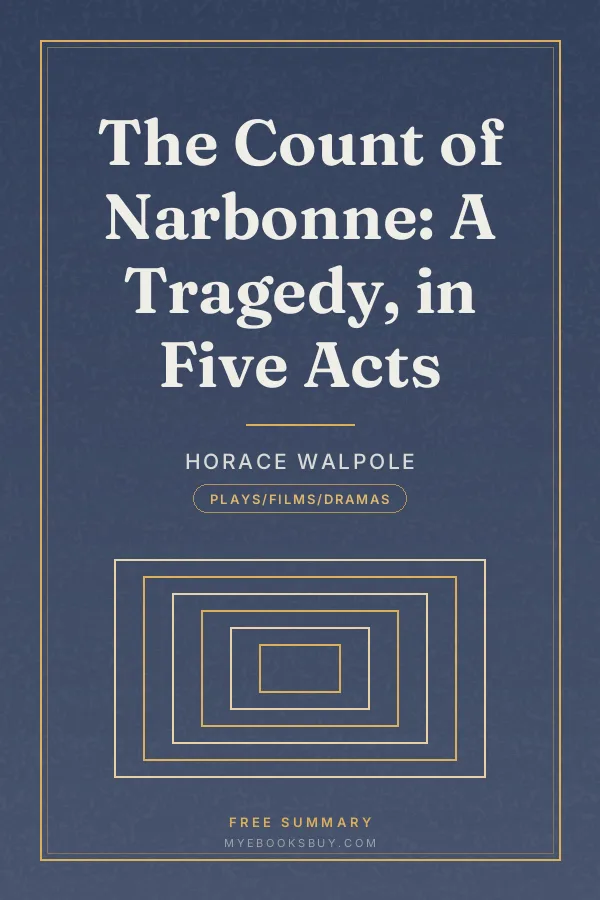 Cover of The Count of Narbonne: A Tragedy, in Five Acts
