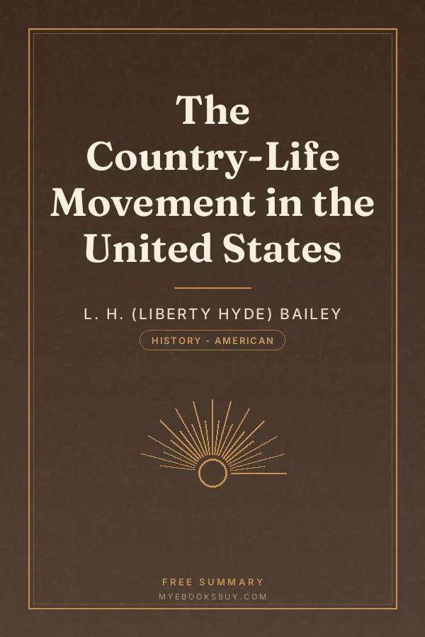 Cover of The Country-Life Movement in the United States