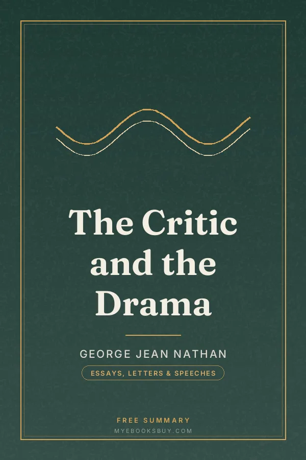 Cover of The Critic and the Drama