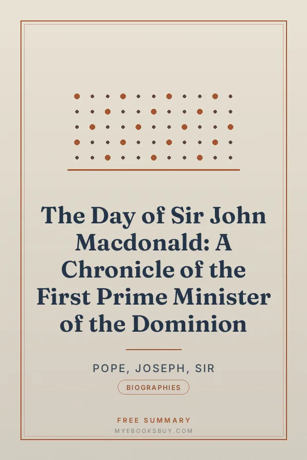 Cover of The Day of Sir John Macdonald: A Chronicle of the First Prime Minister of the Dominion