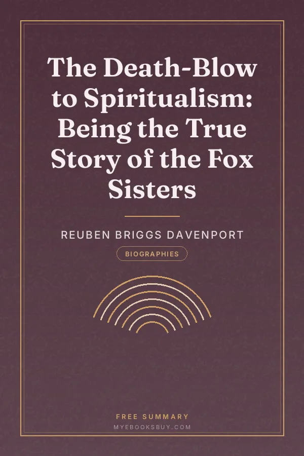 Cover of The Death-Blow to Spiritualism: Being the True Story of the Fox Sisters