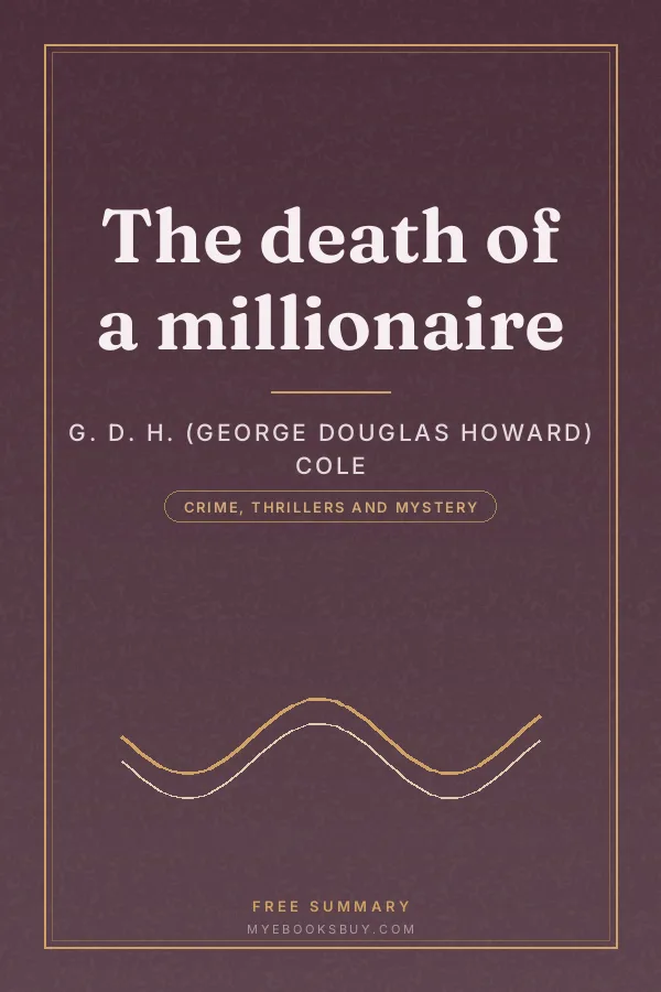 Cover of The death of a millionaire